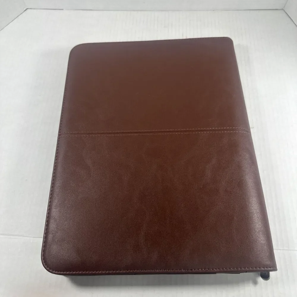 Cossini Premium Business Portfolio with Zipper – Padfolio - Superior Brown